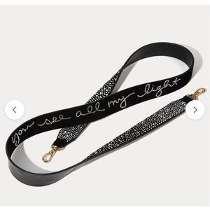 Bandolier Alanis rhinestone lyric crossbody belt/strap